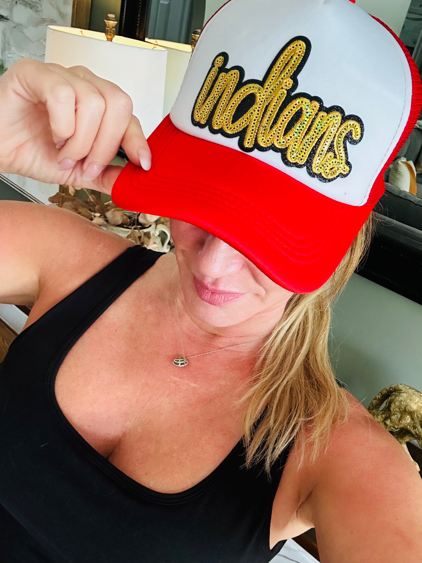 Indians Sequin SnapBack