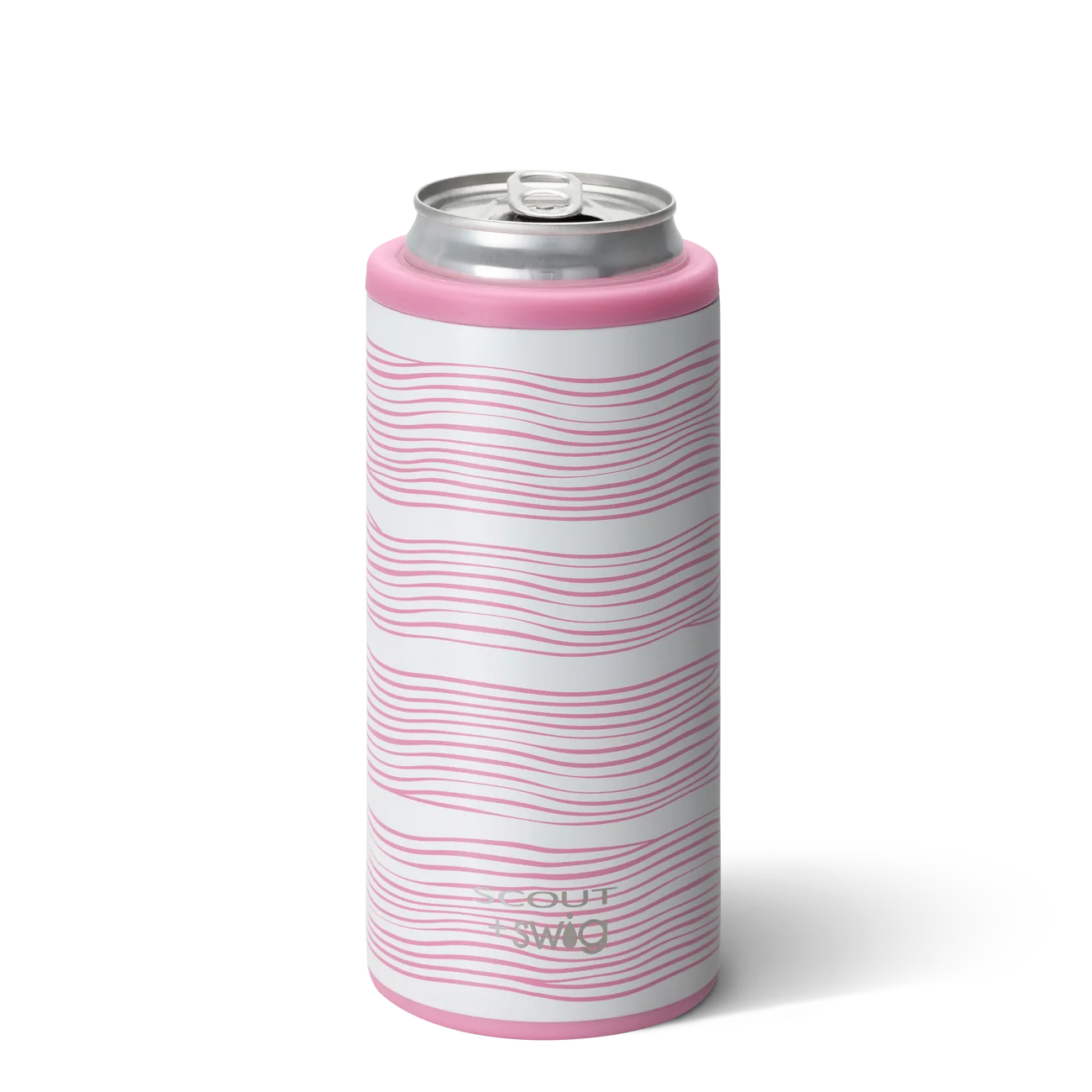 SWIG Life Skinny Can Cooler Wavy Pink