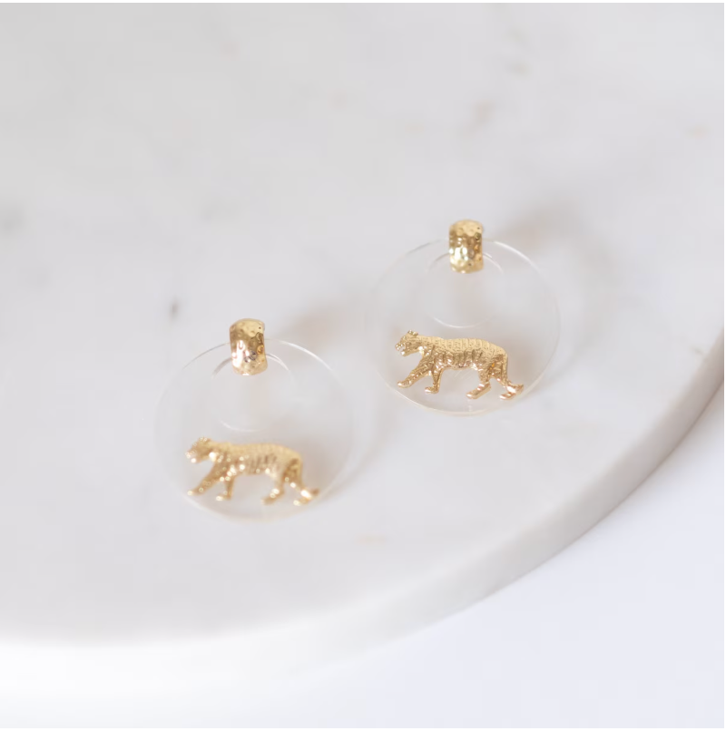 Easy Tiger Hoop Earrings