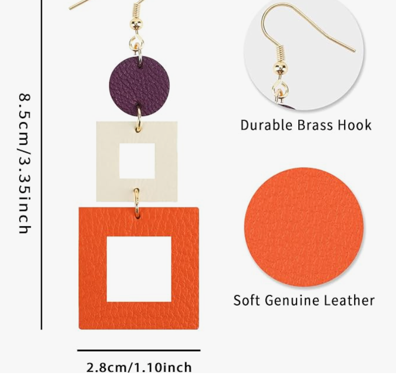The Valley Colorblock Drop Earrings