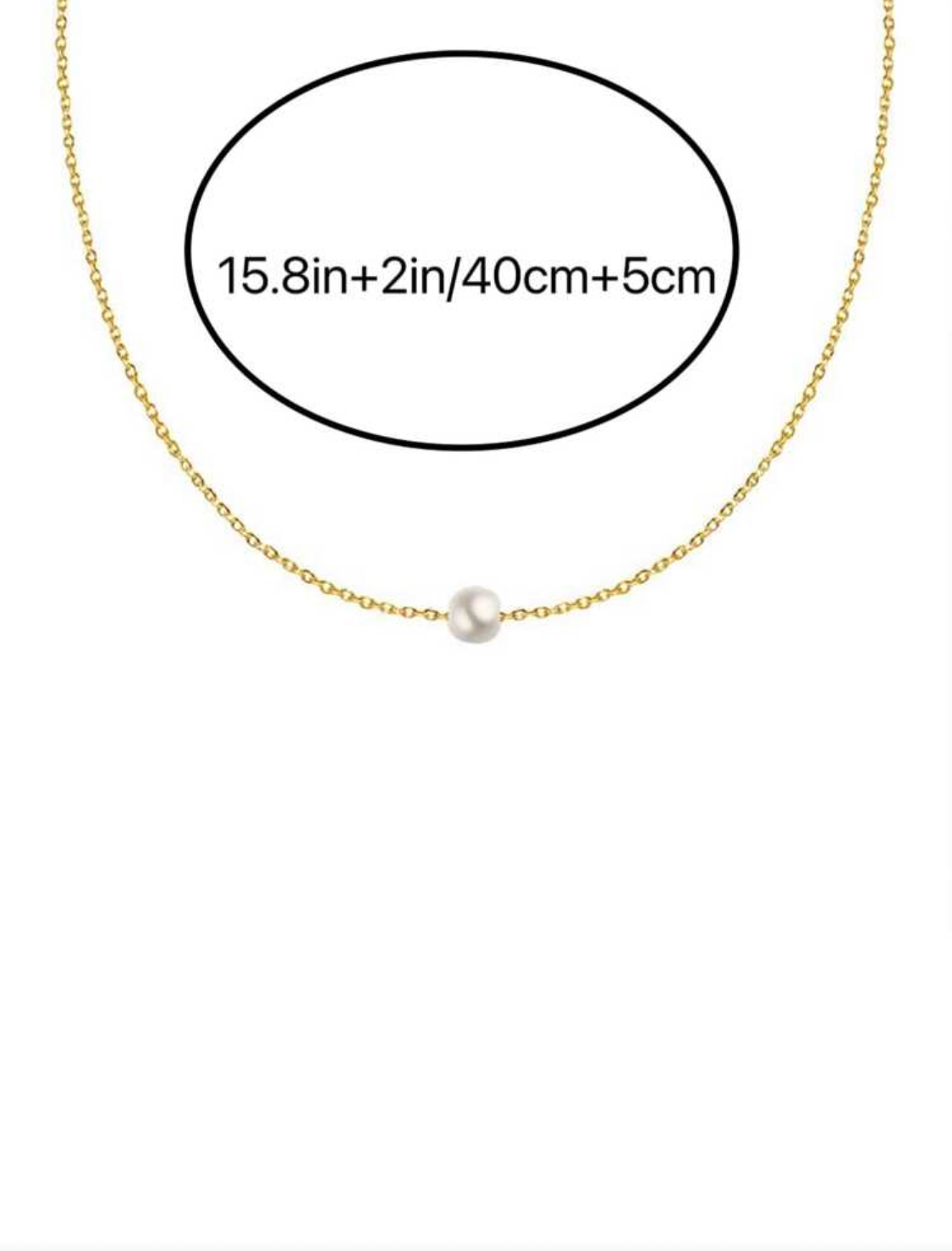 Dainty Pearl Pendant Necklace
