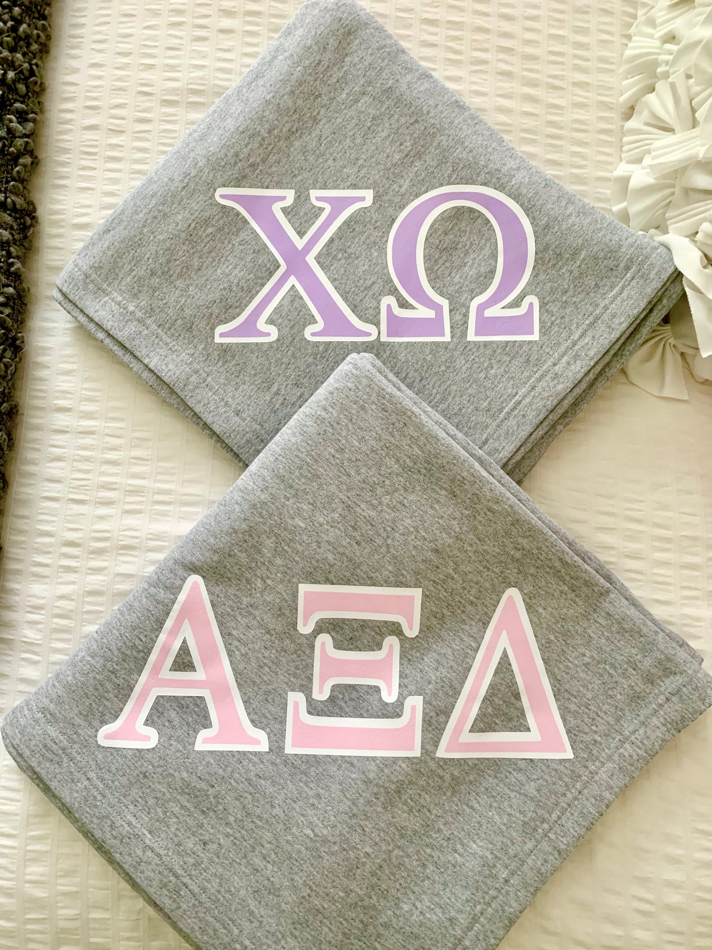 Greek Letter Blanket