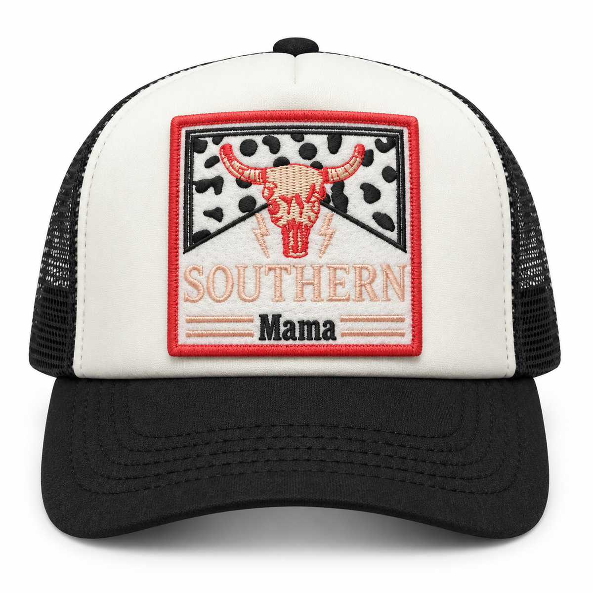 Southern Mama Foam Trucker Hat | Black + White