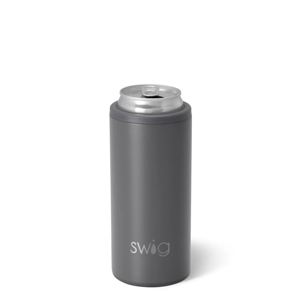 SWIG Life Skinny Can Cooler Gray