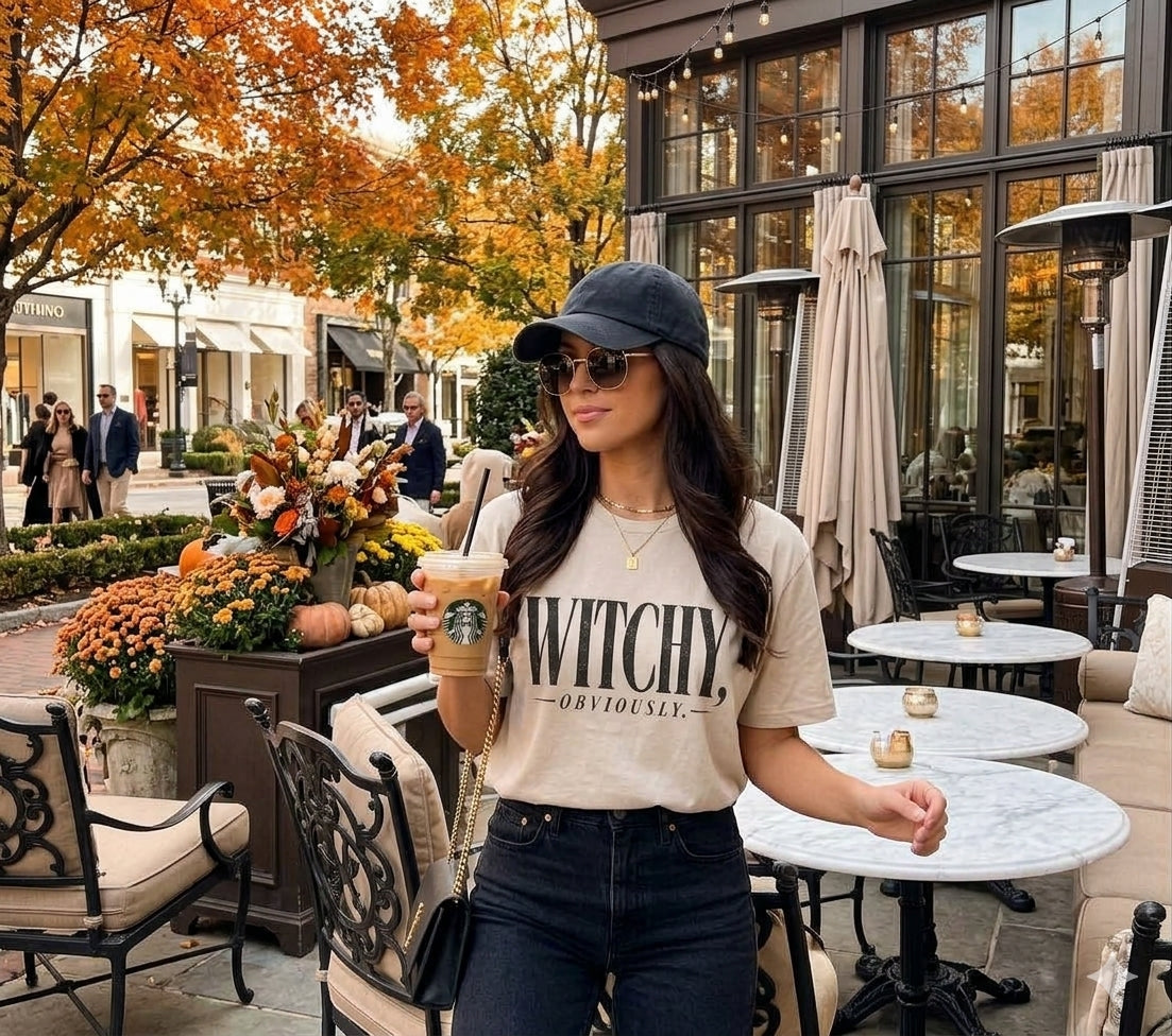 Witchy, Obviously. Halloween Tee