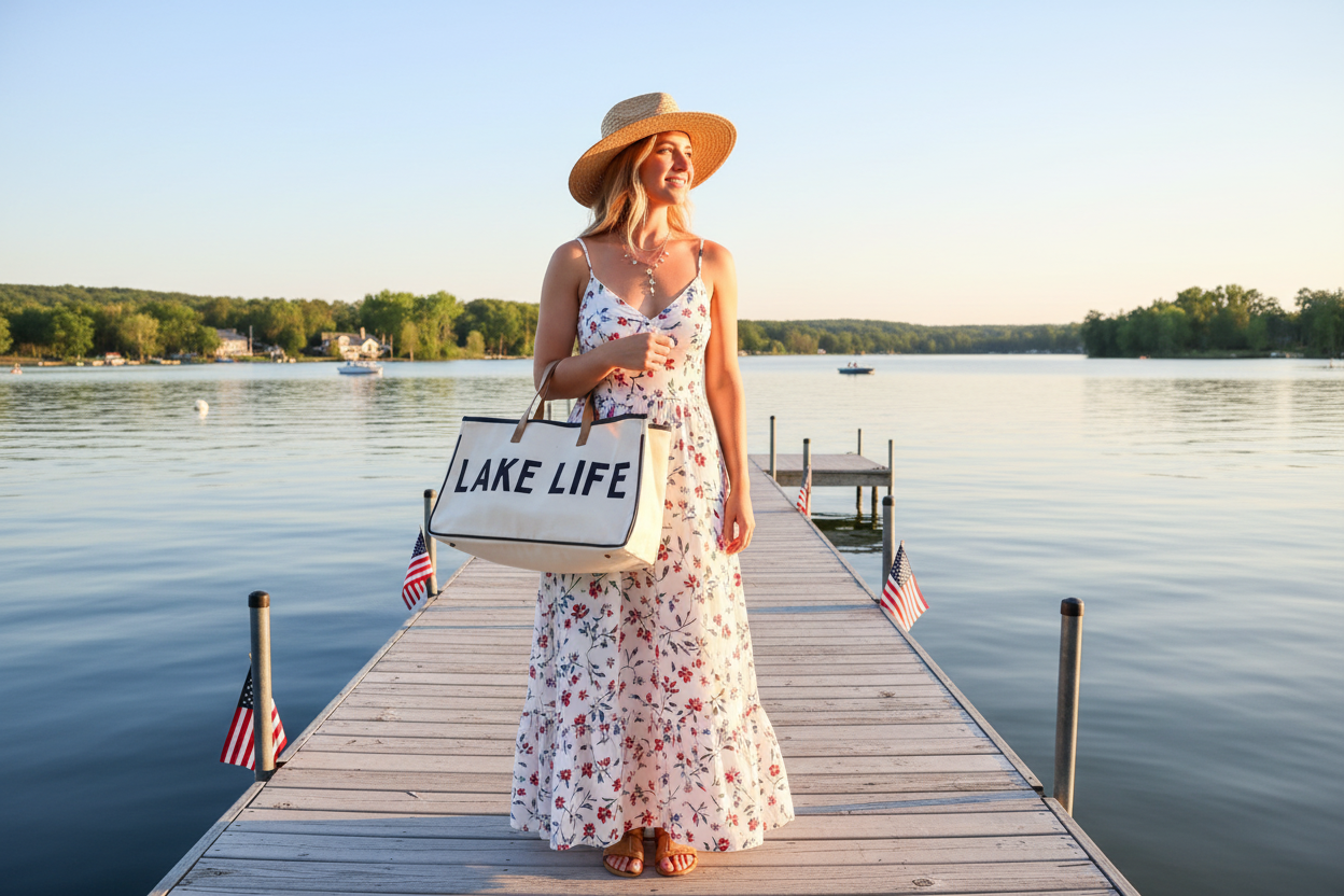 Lake Life Tote Banner