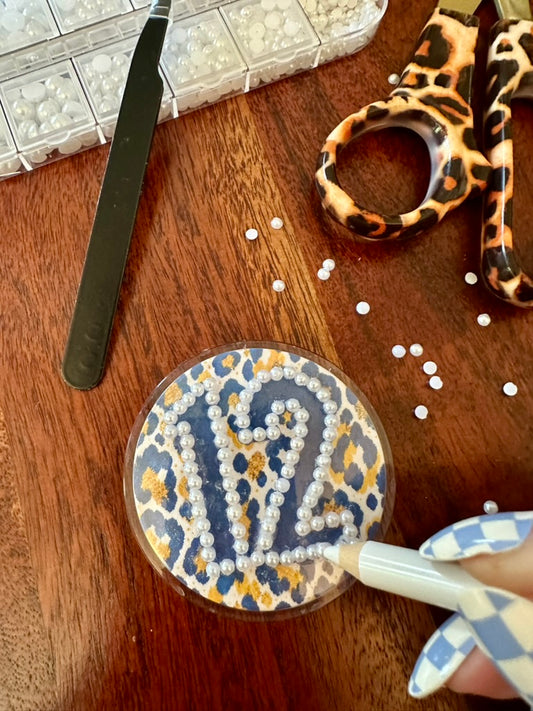 Personalized Gameday Leopard Brag Buttons