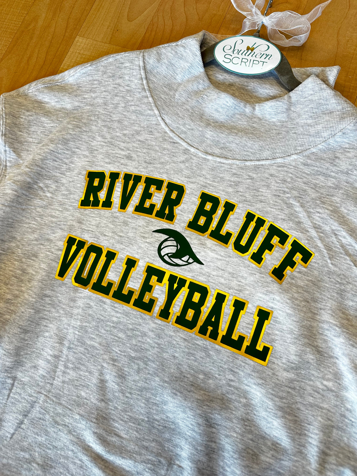 River Bluff Volleyball Oversized Mock Neck Sweatshirt