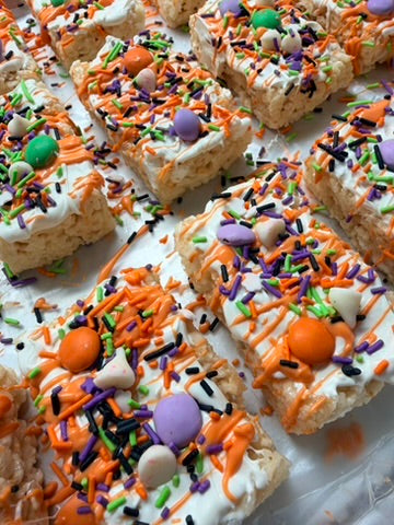 Halloween Crispy Cuties | Traditional & Pink Halloween Treats