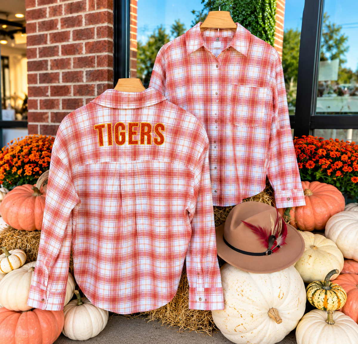 Tigers Cozy Plaid Gameday Flannel