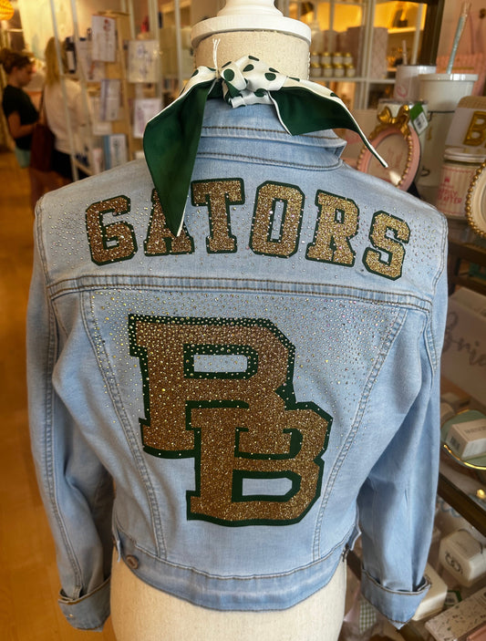 River Bluff Gameday Denim Jacket — Southern Script® Couture