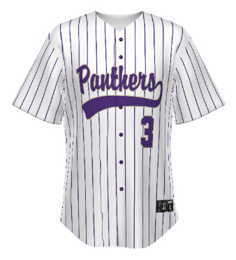 Pinstripe Panthers Baseball Jersey
