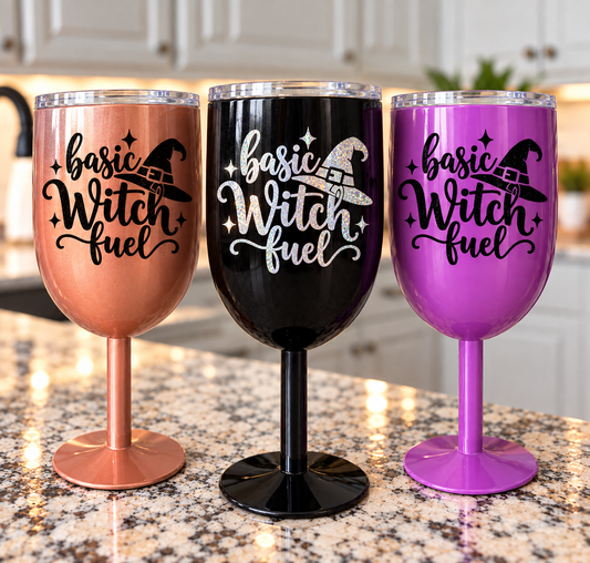 Basic Witch Fuel Stainless Stemmed Wine Cup