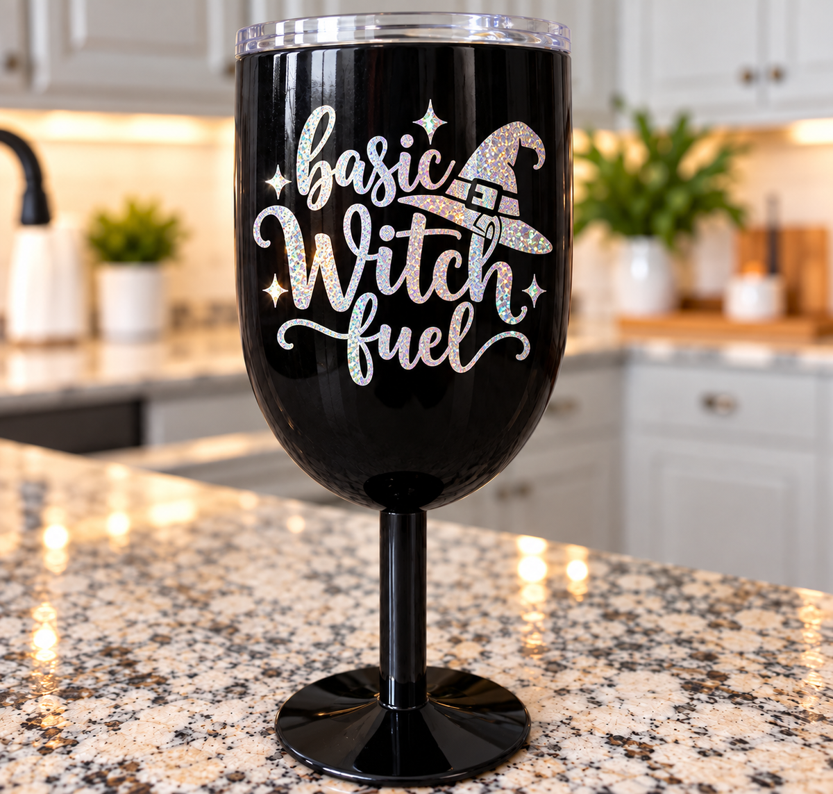 Basic Witch Fuel Stainless Stemmed Wine Cup