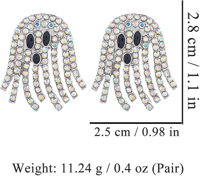 Blingy AB Ghost Stud Earrings