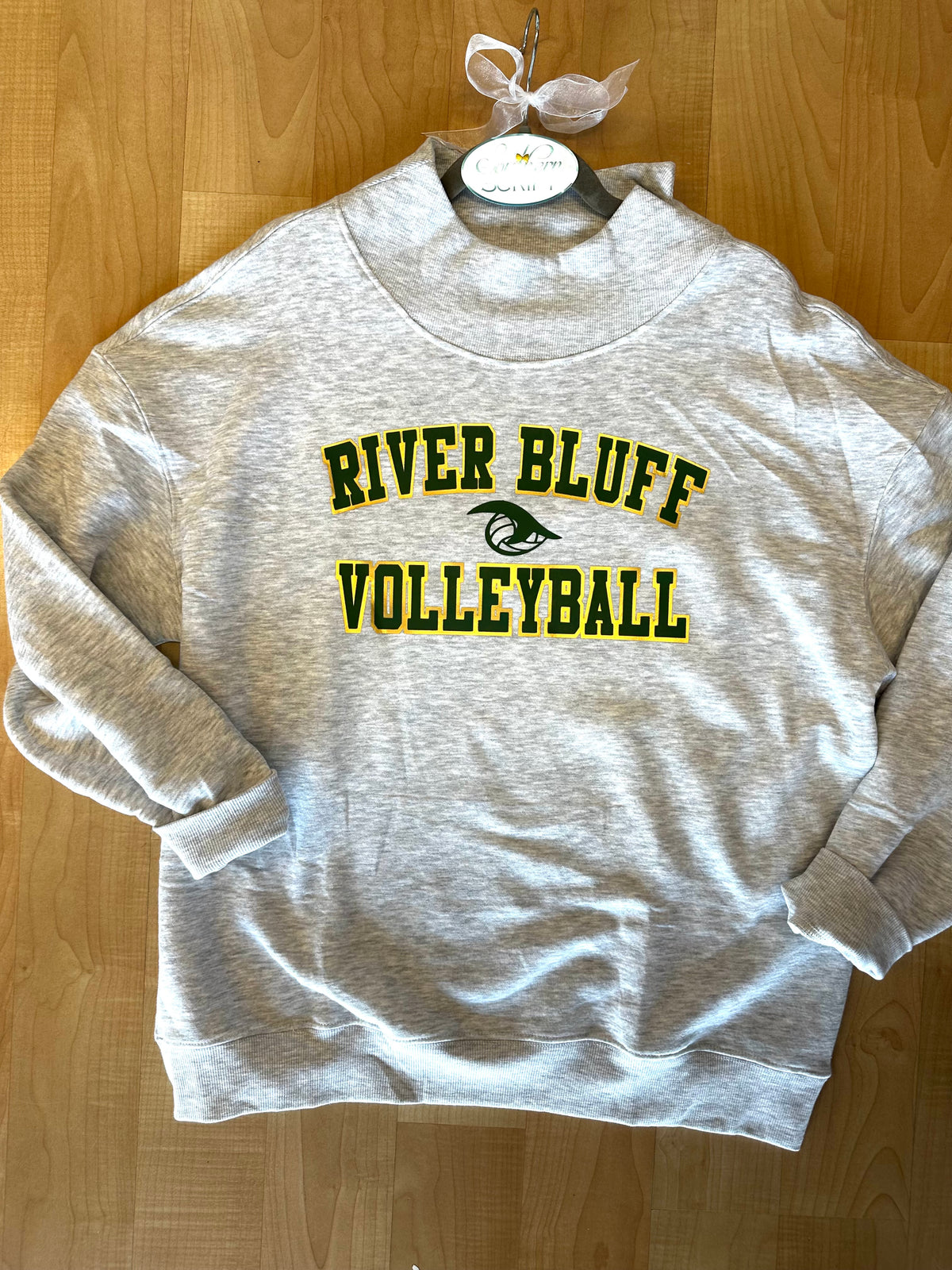 River Bluff Volleyball Oversized Mock Neck Sweatshirt