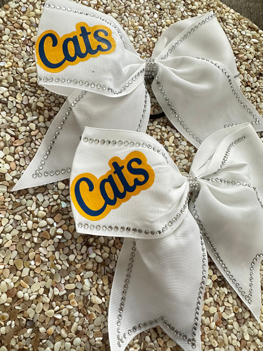 Cats & Crystals Bow 💙💛✨