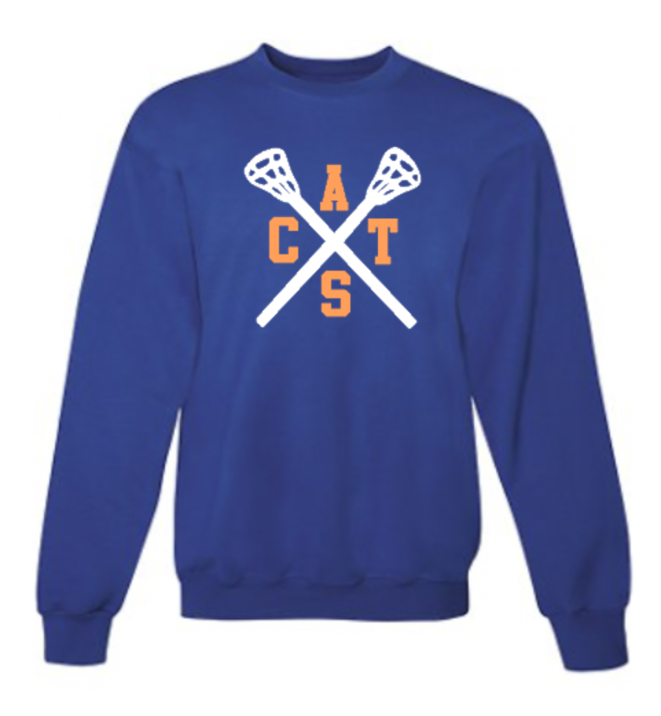 Cats Lacrosse Crewneck Sweatshirt