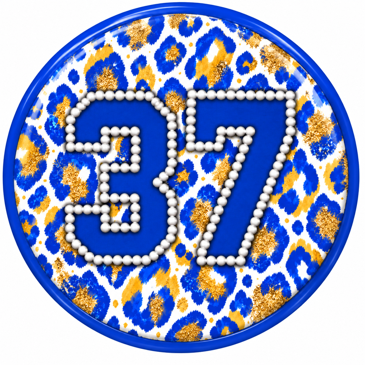 Personalized Gameday Leopard Brag Buttons