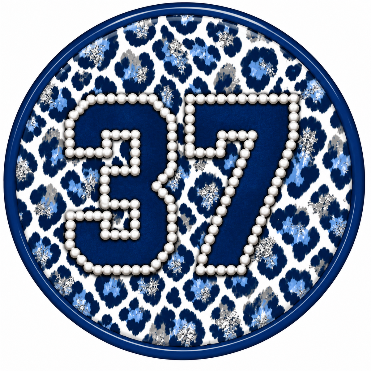 Personalized Gameday Leopard Brag Buttons