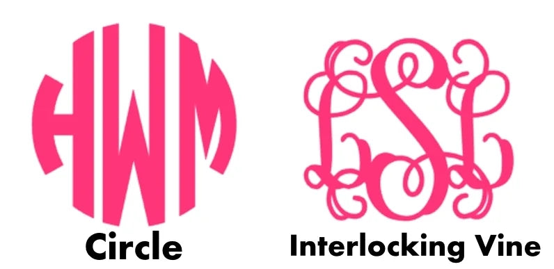 Monogrammed Decal