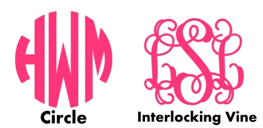 Monogrammed Decal
