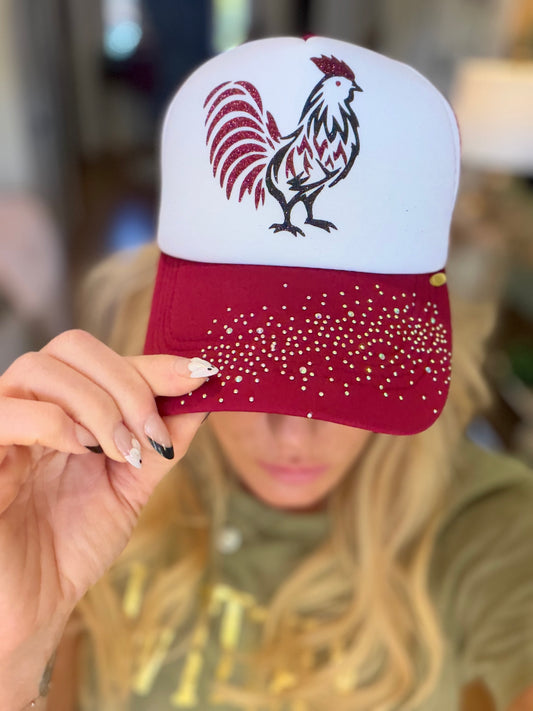 Roosters & Rhinestones Trucker Hats