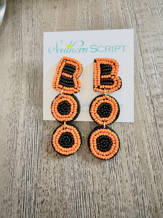 BOO-tiful Beaded Earrings