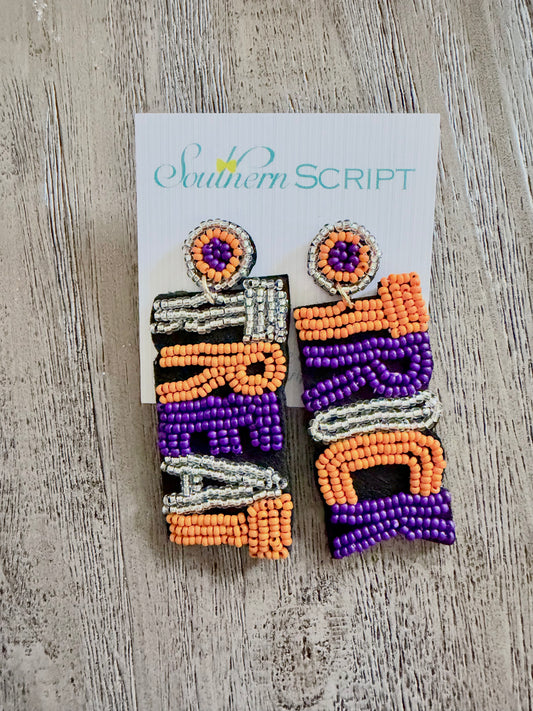 Tricked Out Beaded Earrings