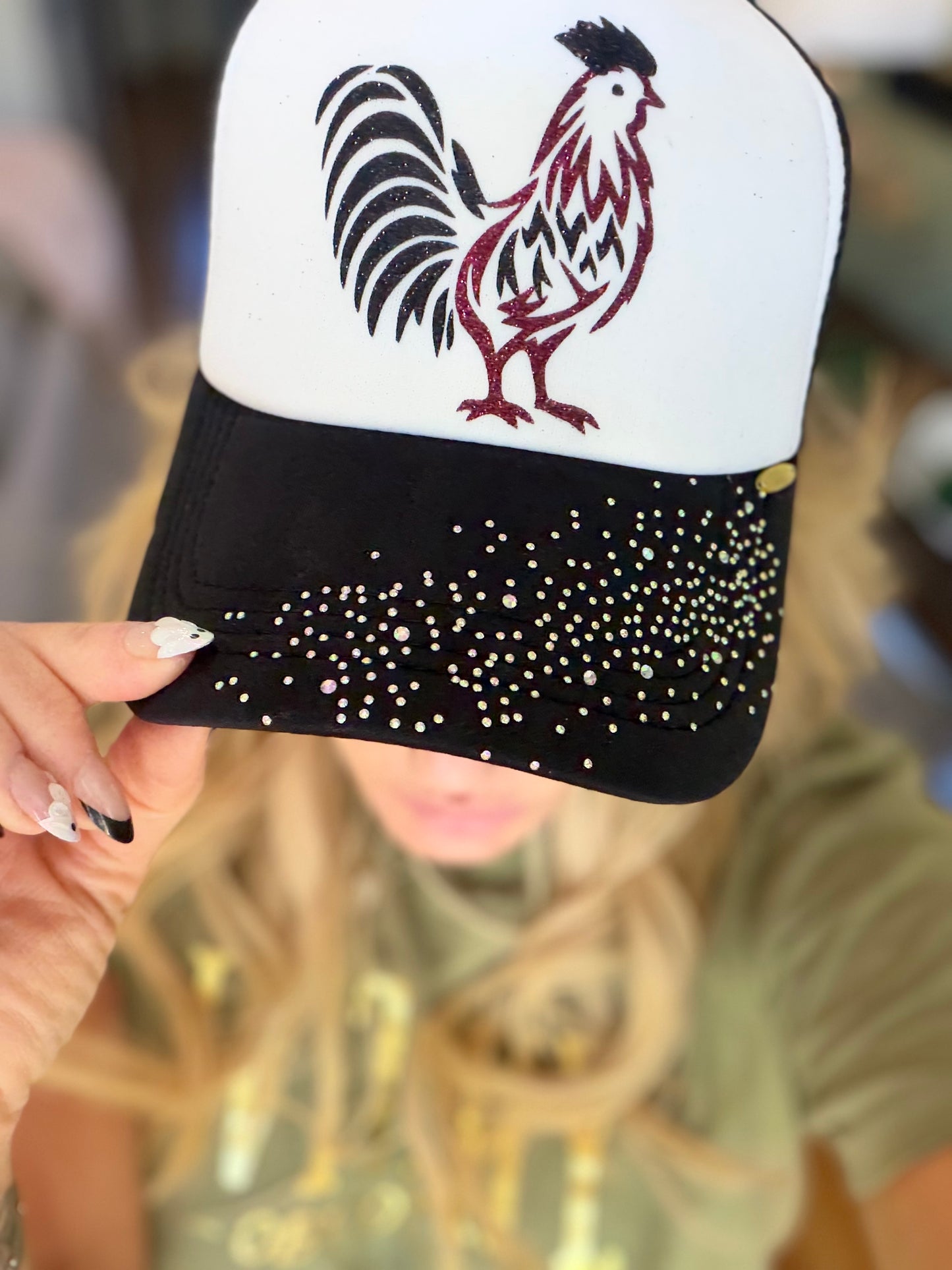 Roosters & Rhinestones Trucker Hats