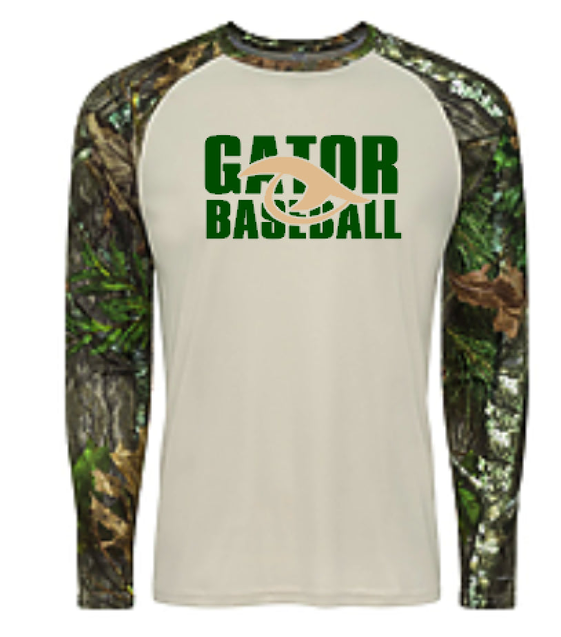 Gator Baseball Mossy Oak Long Sleeve Performance Tee