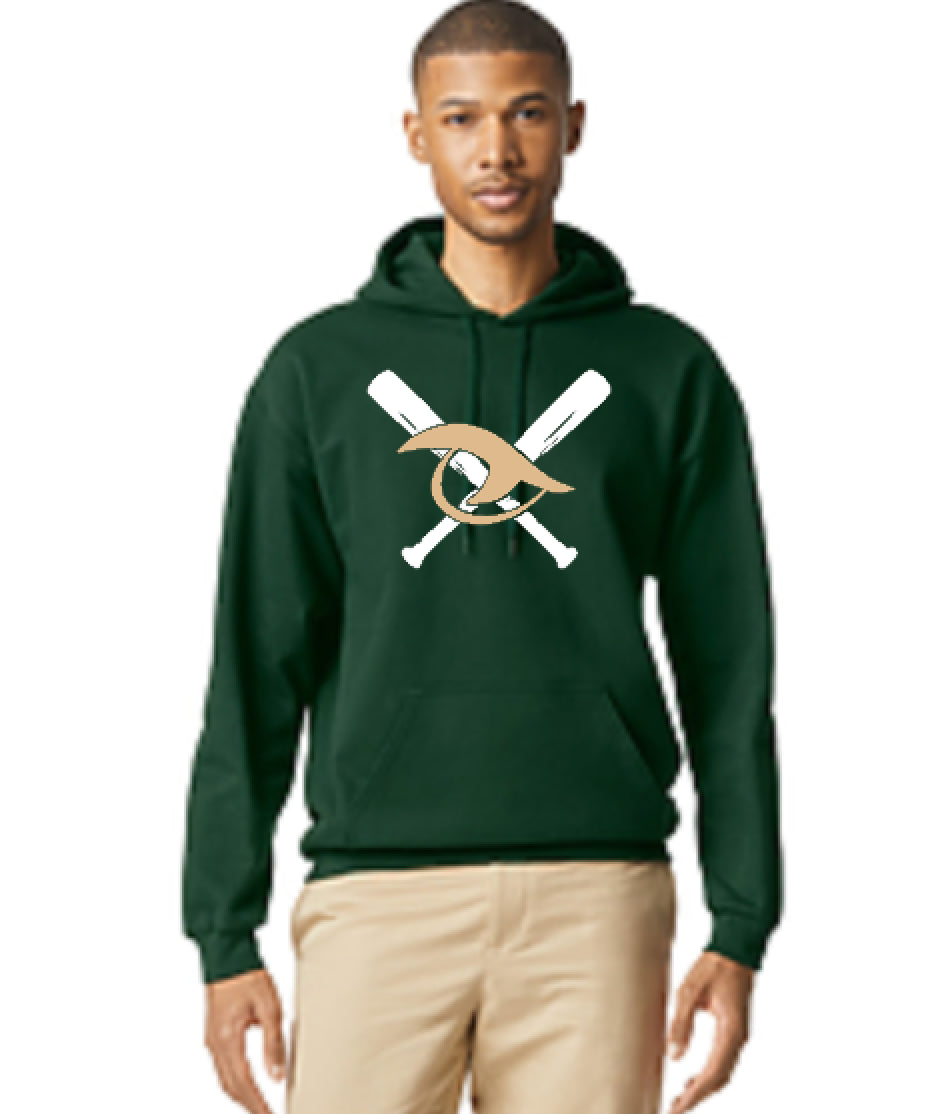 Gator Eye Crossed-Bats Hoodie Sweatshirt