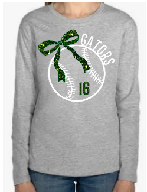 Gators Baseball Custom Bow Unisex Tees