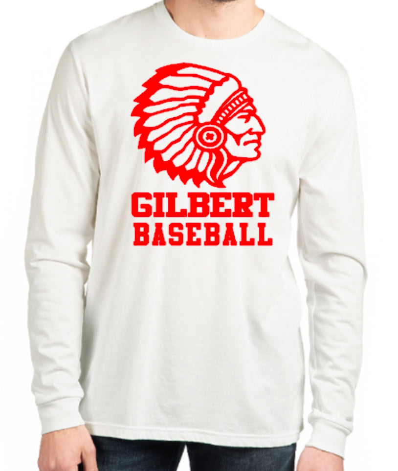Gilbert Retro Indian PICK YOUR SPORT Long Sleeve Unisex Tees