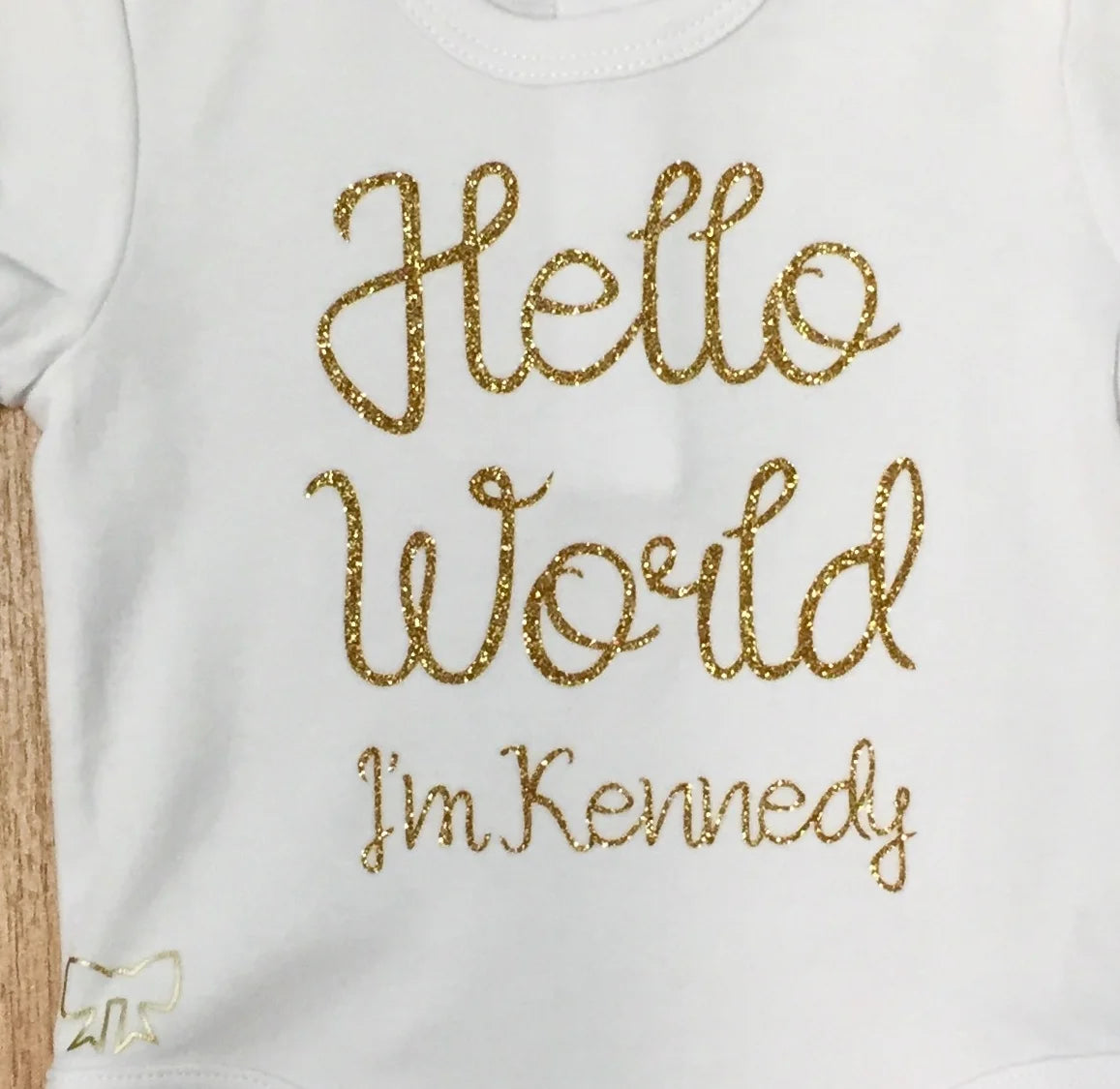 Hello World Personalized Onesie