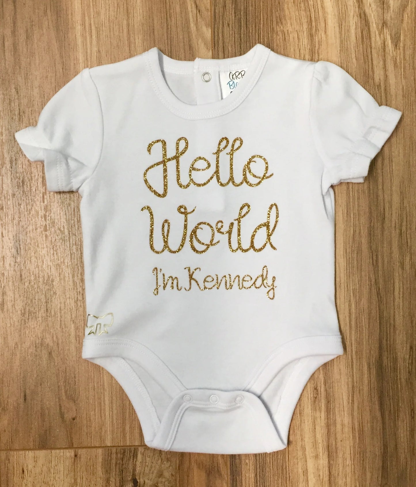 Hello World Personalized Onesie