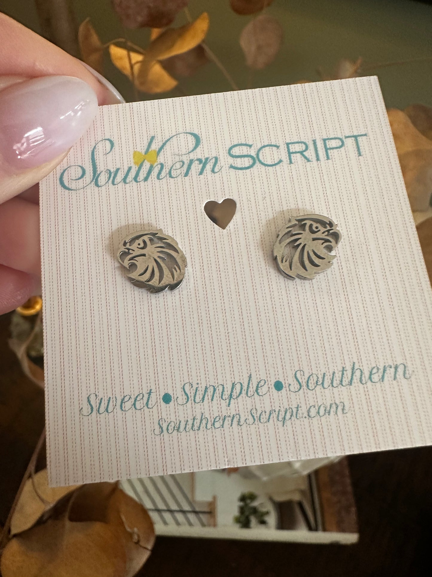 War Eagle Spirit Stud Earrings