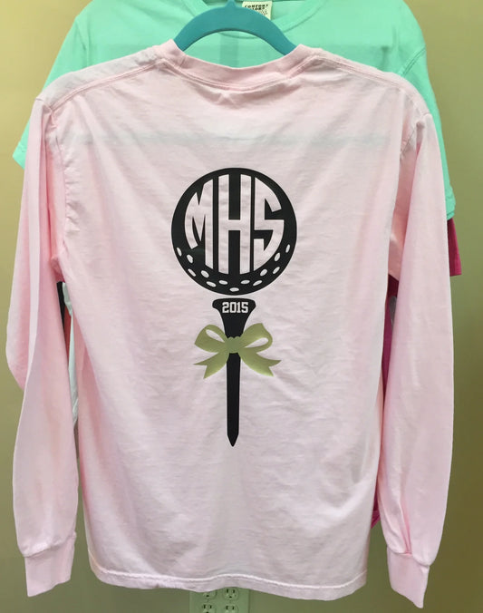 Monogrammed Golf Tee - Long Sleeve