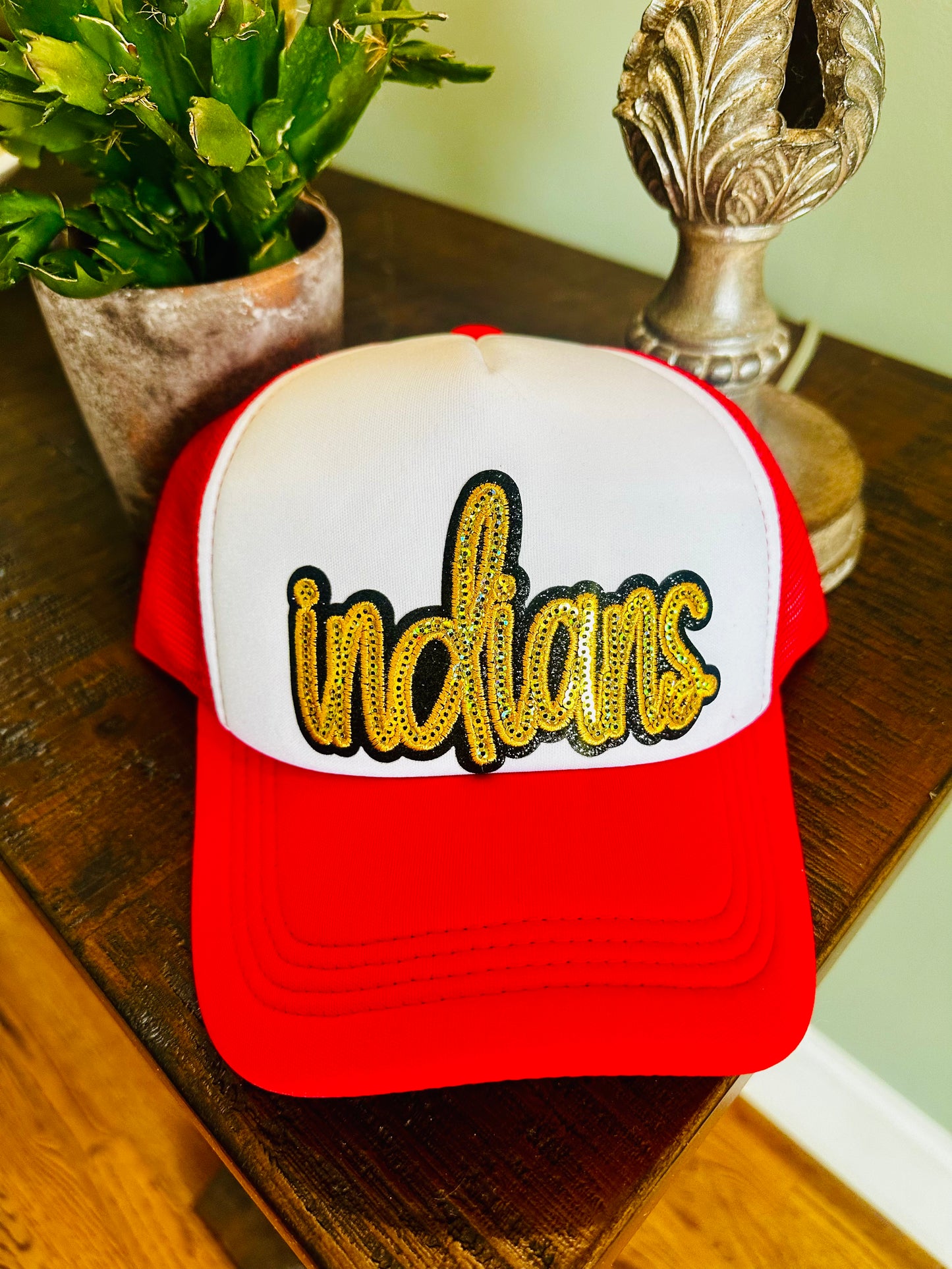 Indians Sequin SnapBack