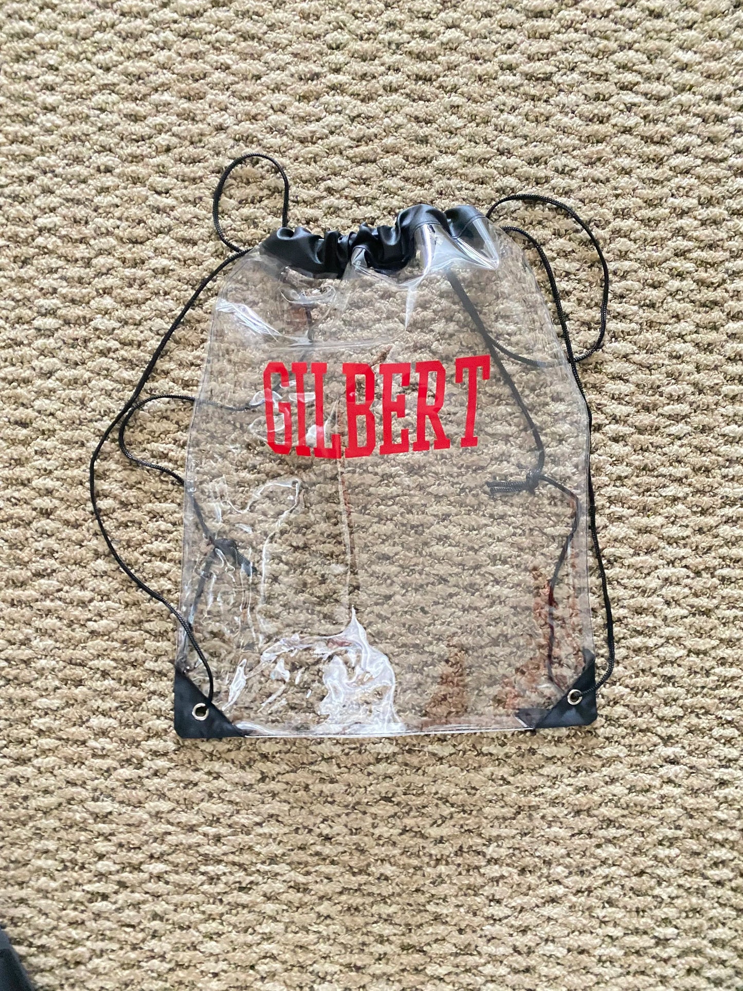 Clear Stadium Approved Drawstring Bags