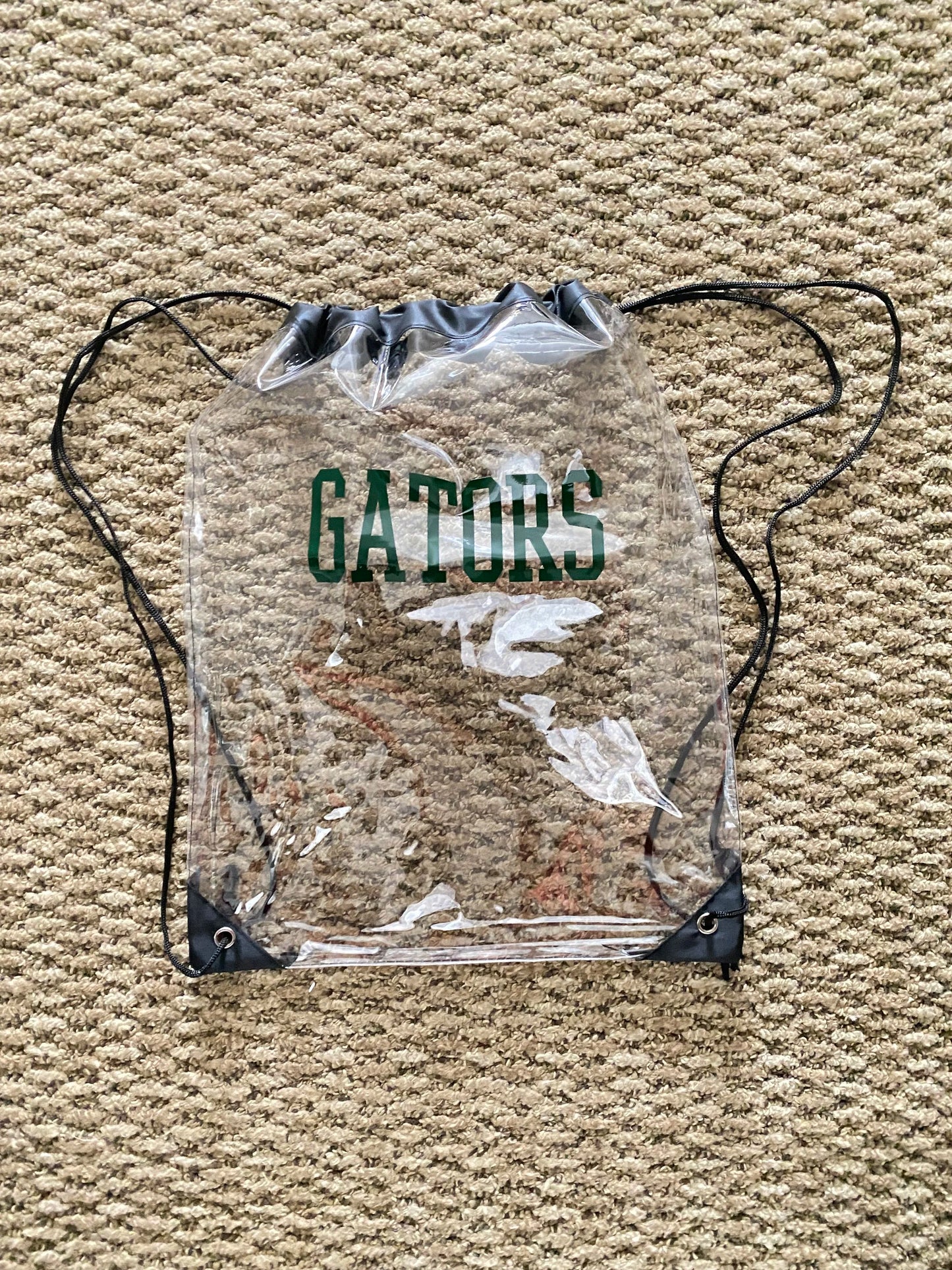 Clear Stadium Approved Drawstring Bags
