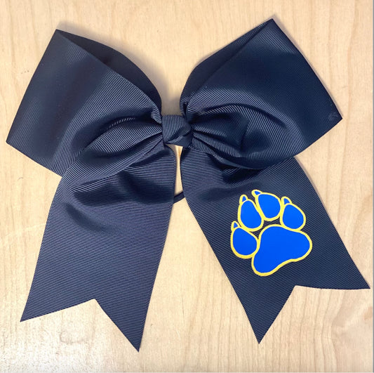 Midnight Wildcat Bow 💙💛✨