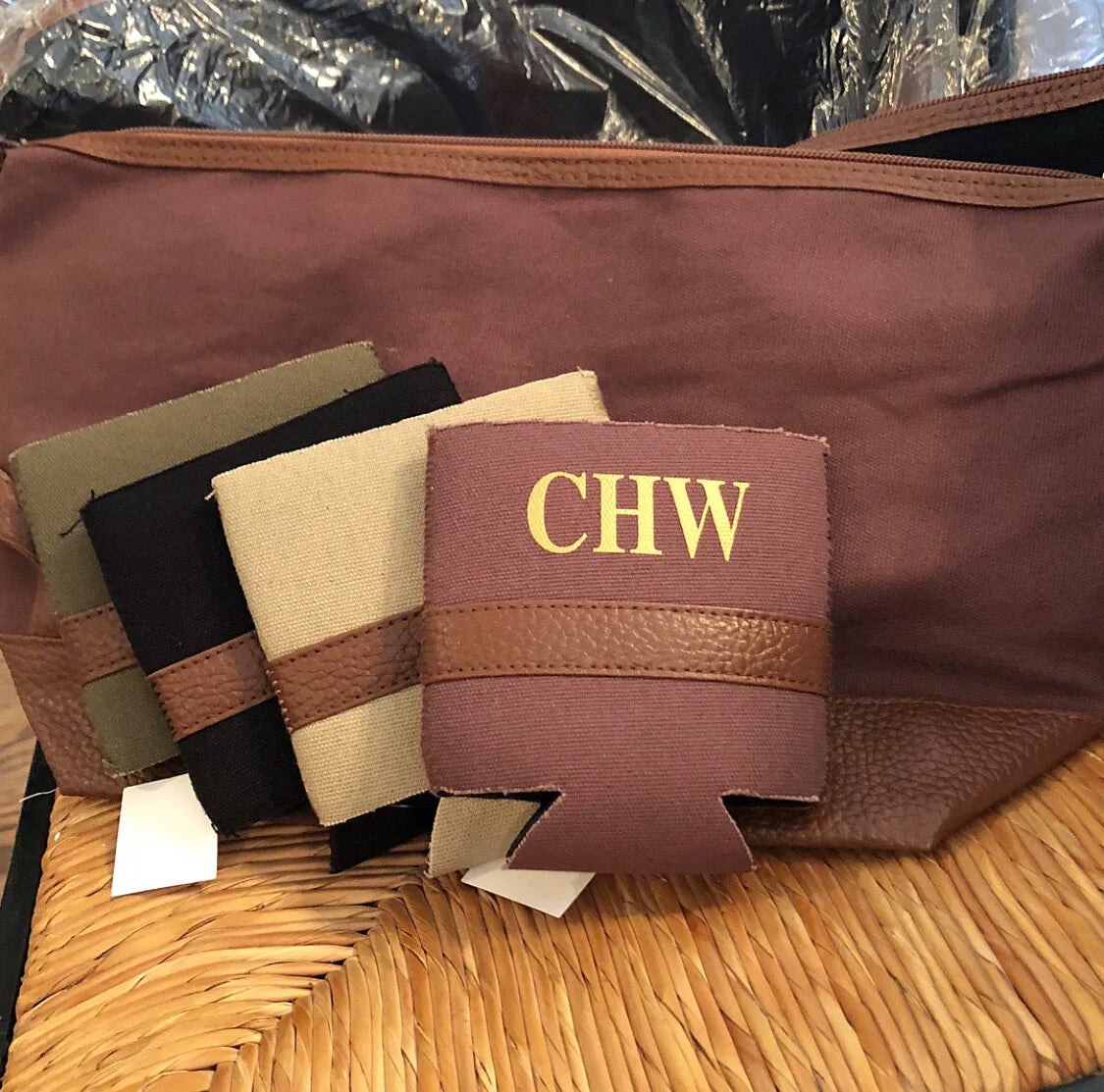 Monogrammed Men's Koozie