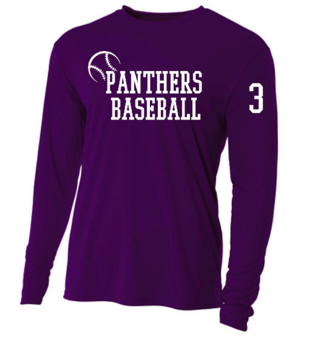 Panthers Baseball Unisex Long Sleeve Drifit Tee