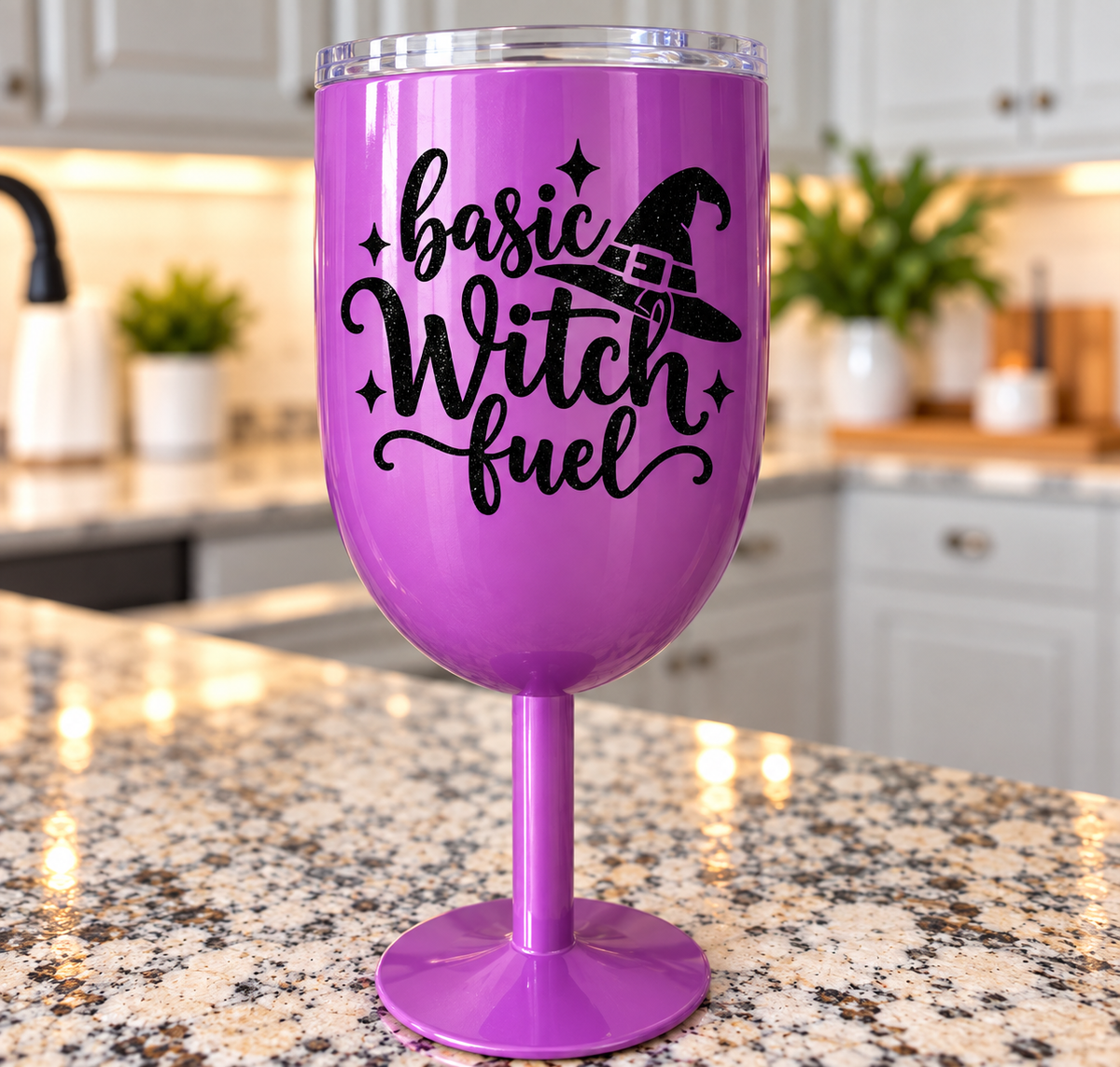 Basic Witch Fuel Stainless Stemmed Wine Cup