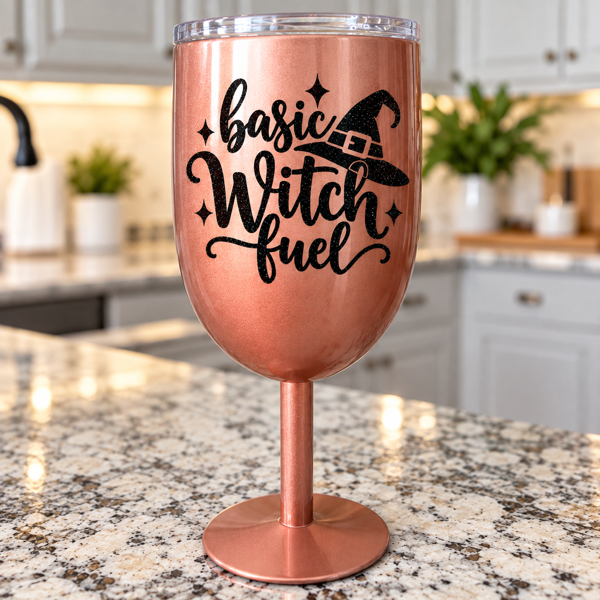 Basic Witch Fuel Stainless Stemmed Wine Cup