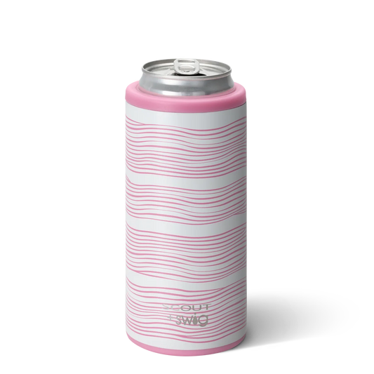 SWIG Life Skinny Can Cooler Wavy Pink