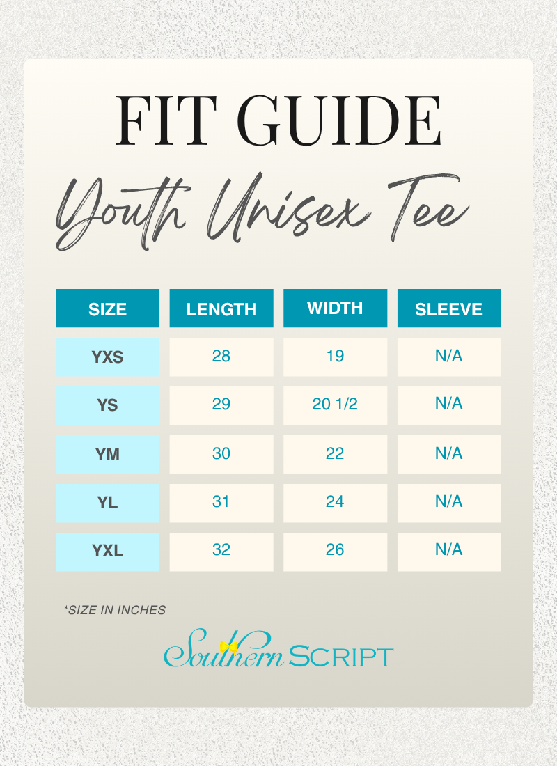 Fit guide for Airport Eagles 3D Puff Youth Tee