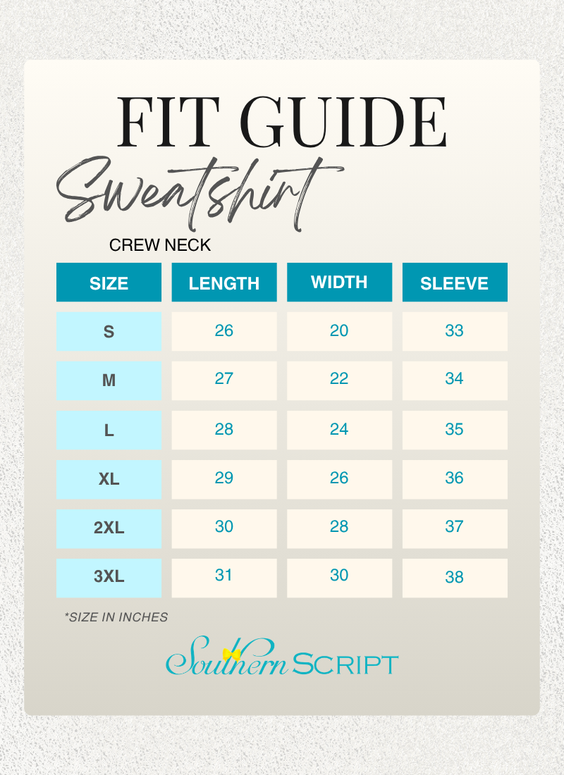 Fit guide for Airport Eagles 3D Puff Crewneck Sweatshirt