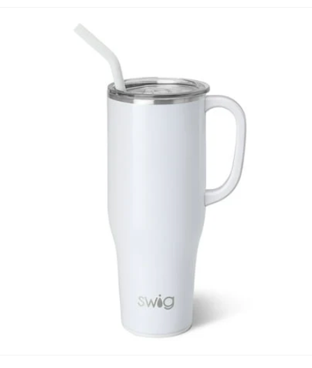 SWIG Life 40oz Insulated Mega Mug Diamond White